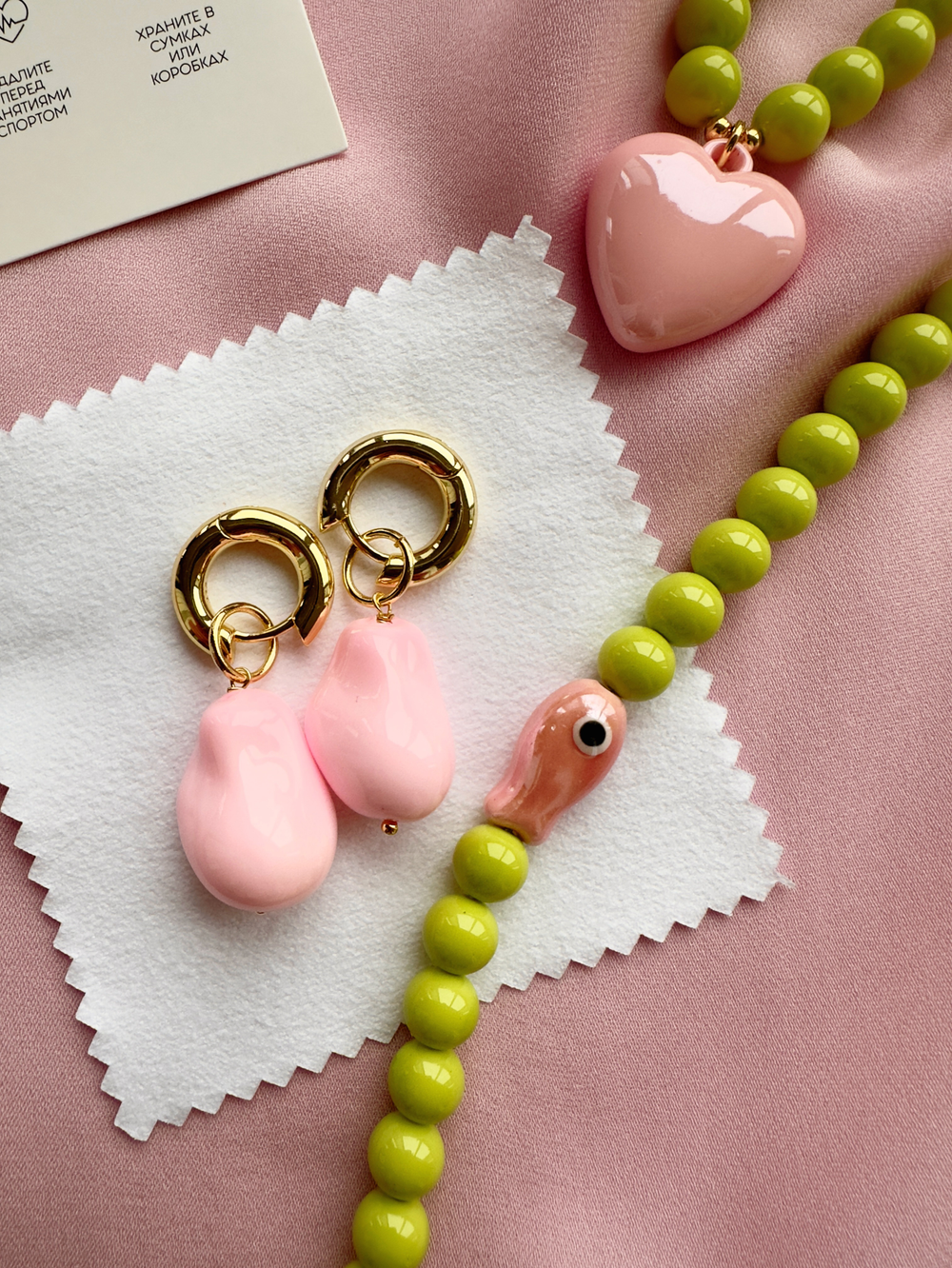 Серьги барокко нежные