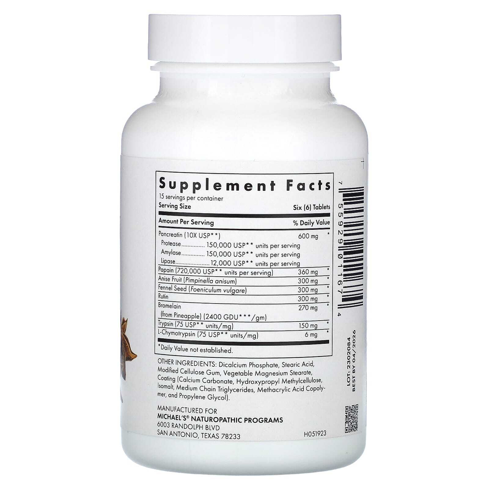 Michael's Health, Recovery Zymes, 90 таблеток с кишечнорастворимой оболочкой и стабильным уровнем pH