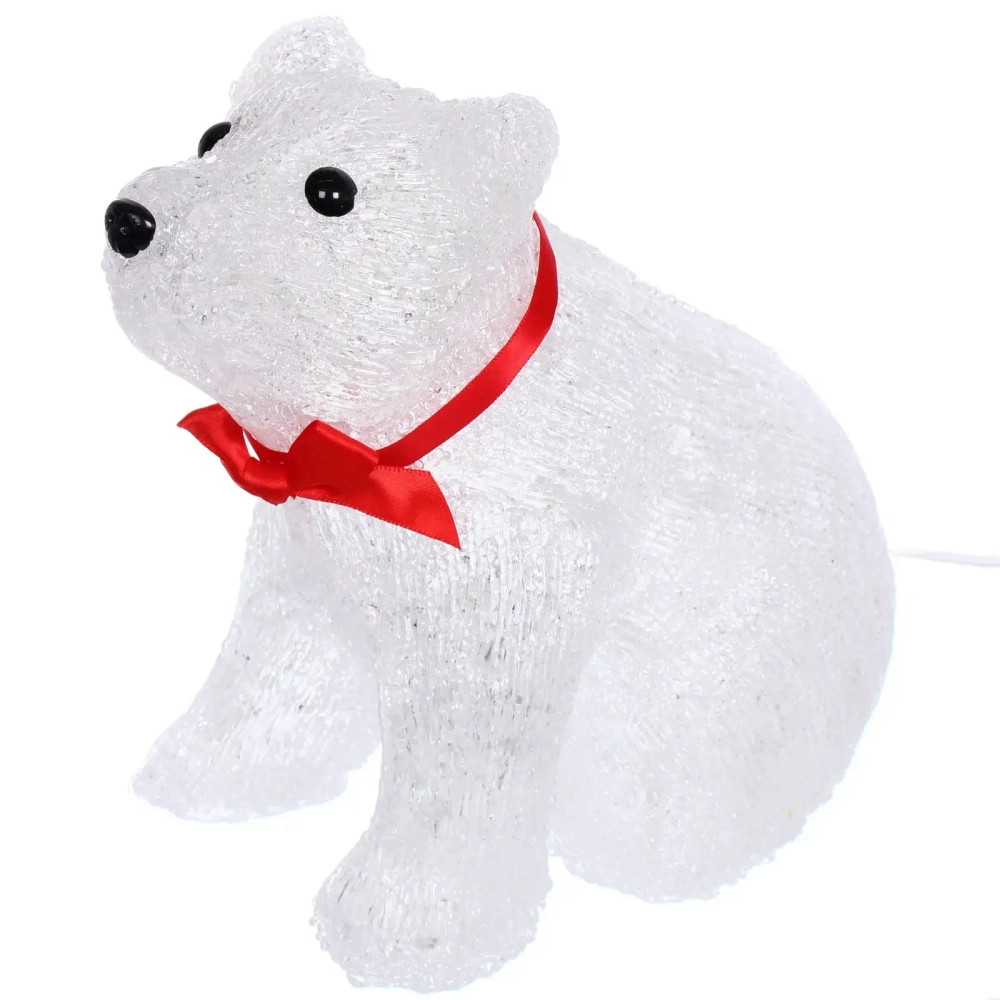 Фигура светодиодная «Северный мишутка» 25*13*22 см, 30 ламп LED, авторежим, 220V, Белый