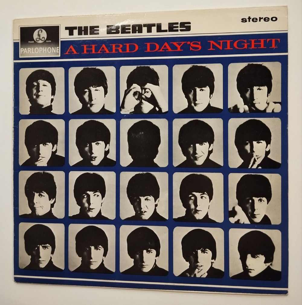 Винтажная виниловая пластинка LP The Beatles A Hard Days Night (UK 1985)