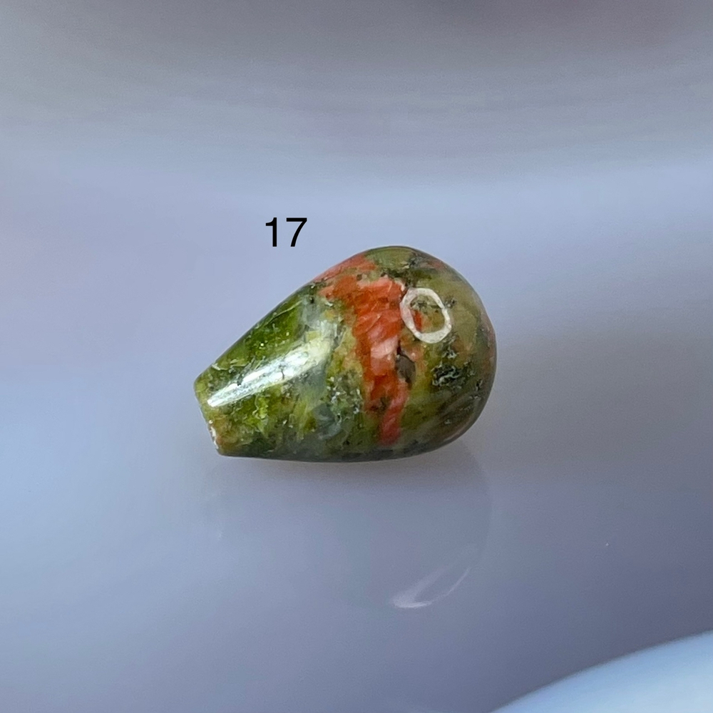 54647 Унакит Бусина капля 8*12мм-48