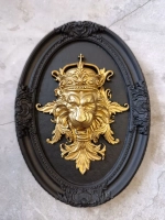 Барельеф на стену из гипса Лев