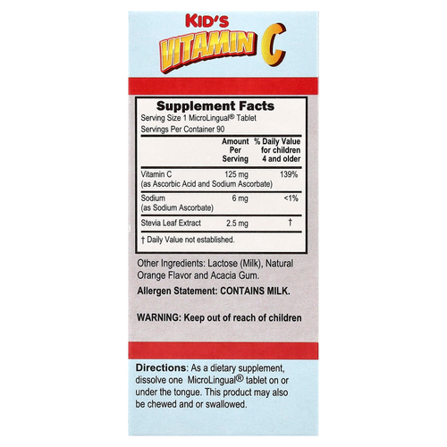 Superior Source, витамин C для детей, Clean Melts™, с апельсиновым вкусом, 90 быстрорастворимых ингредиентов MicroLingual®