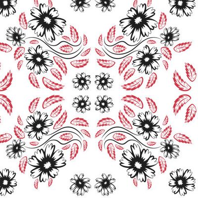 Folk flowers print Floral pattern Ethnic art