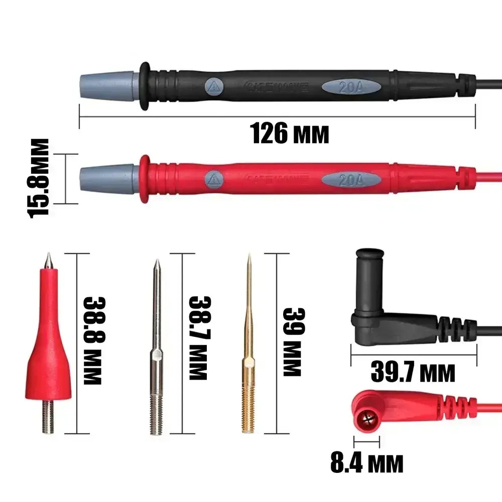 Щупы для мультиметра 20A 1000B Орбита OT-INM09