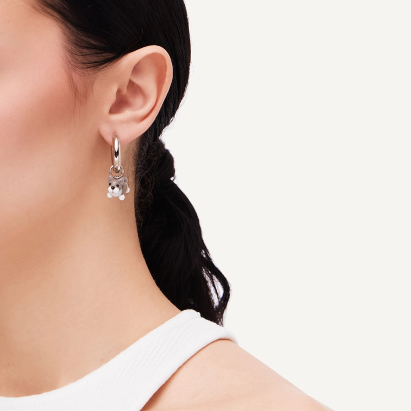 Серьги Мой Любимый Пушистик – Серебро, Кошка