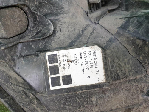 Битая Фара правая Renault Kangoo 2 (2013-2021) галоген