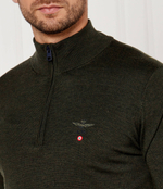 Шерстяной свитер Aeronautica Militare - оливковый(MA1389L415)