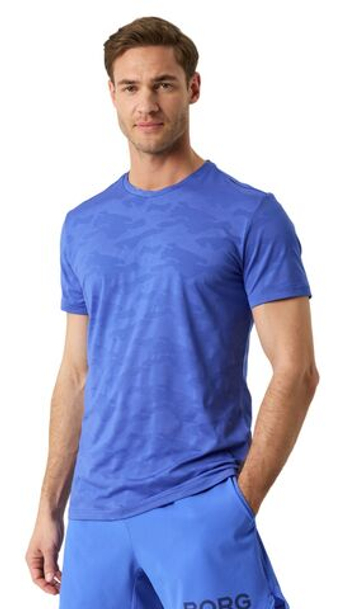 Мужская теннисная футболка Bjorn Borg Performance - amporio blue