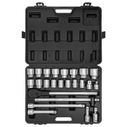 Набор инструментов 24пр. 3/4''6гр.(17,19,21,22,24,27,30,32,33,34,35,36,38,41,46,50), в кейсе FORCEKRAFT FK-6241-5