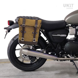 Unitgarage Боковая сумка из кожи + правый держатель Triumph Speed Twin / Street Twin 900