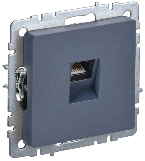 BRITE Розетка компьютерная RJ45 кат.6 РК11-БрМ маренго IEK