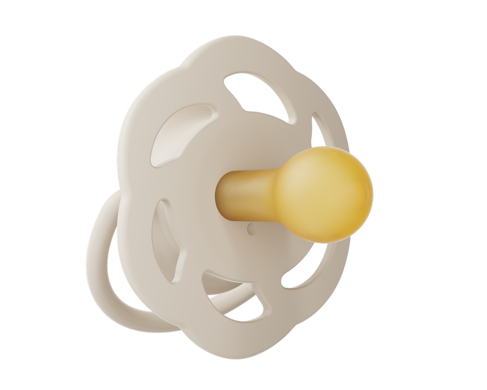 NIP Соска пустышка, латекс "Cherry", для мальчиков, размер 1 (0-6 мес) голубой/коричневый