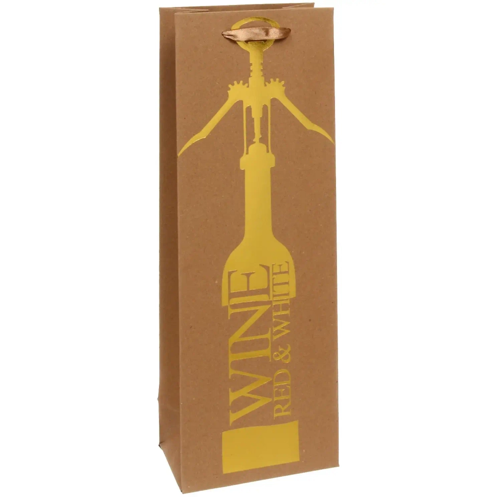 Пакет под бутылку «Золотой шик» 36*12,5*8,5 см