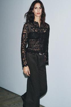 ZARA БЛУЗА — ZW COLLECTION, ЧЕРНЫЙ