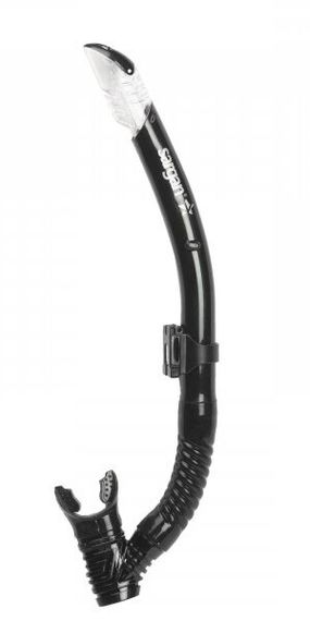 Набор маска+трубка Sargan Барракуда черный/синий