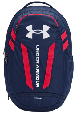 Рюкзак теннисный Under Armour Hustle 5.0 Backpack - academy/red