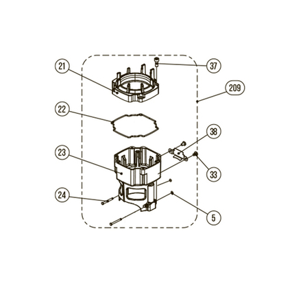 Запчасть №209 для HGSR. Камера сгорания в сборе