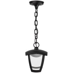 Садово-парковый светильник ЭРА «Марсель» ДСУ 07-8-001 черный 4-гранный подвесной IP44 светодиодный 8Вт 3000K | Садово-парковые светильники