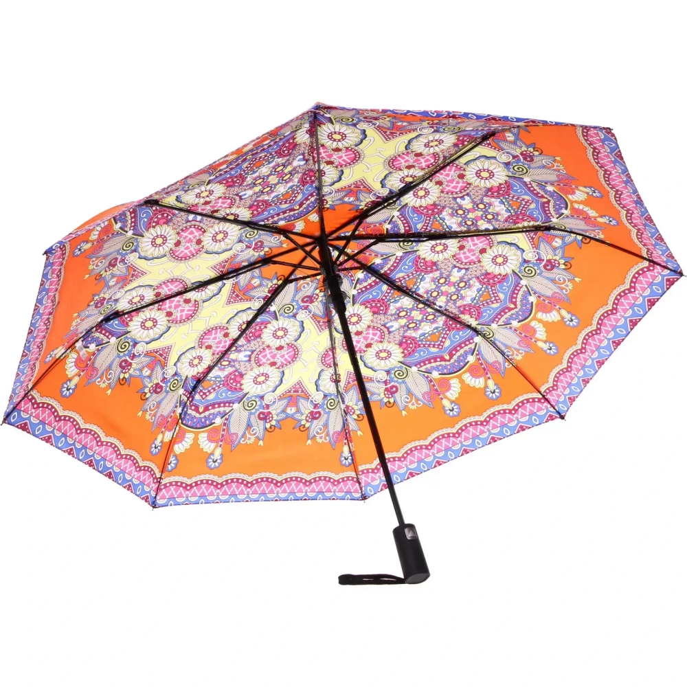Зонт женский полуавтомат «Фиора», микс 6 цветов, 8 спиц, d-100см, длина в слож. виде 30см