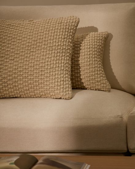 Чехол для подушки Mascarell белый из хлопка 50 x 50 см