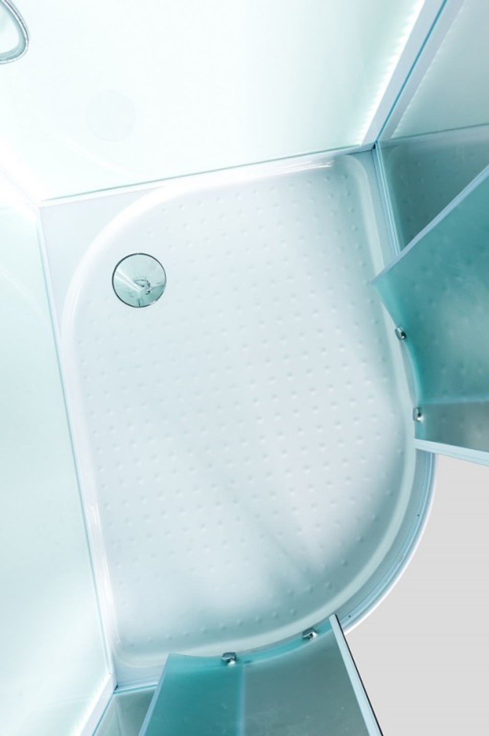 Душевая кабина Esbano (Эсбано) ES-L115CR R, с низким поддоном, с электрикой и LED освещением, 115х85х210