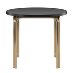 Столик кофейный ror, D50 см, латунь/черный