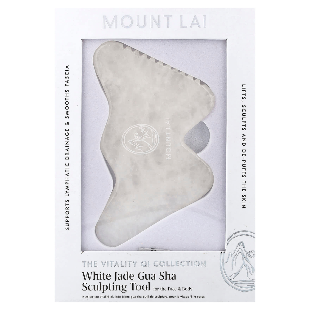 Mount Lai, The Vitality QI Collection, средство для лепки гуаша из белого нефрита, 1 шт.