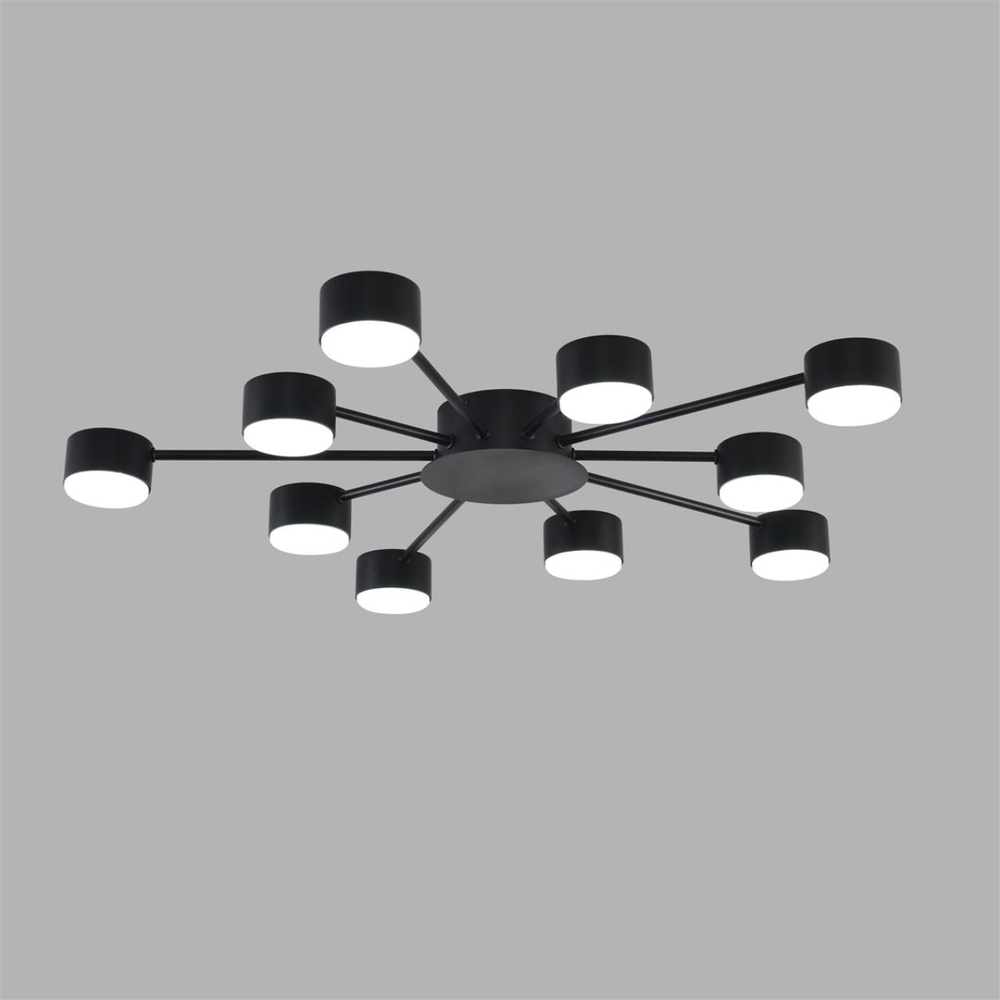 8344/10C COMFI LN26 251 черный, металл Люстра GX53 LED 10*7W 220V TORINA