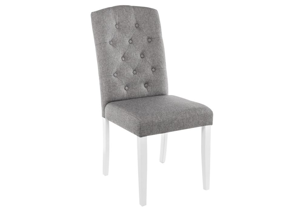 Стул Menson white / fabric pebble