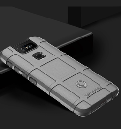 Чехол для Asus ZenFone 6 (ZenFone 6Z) цвет Gray (серый), серия Armor от Caseport