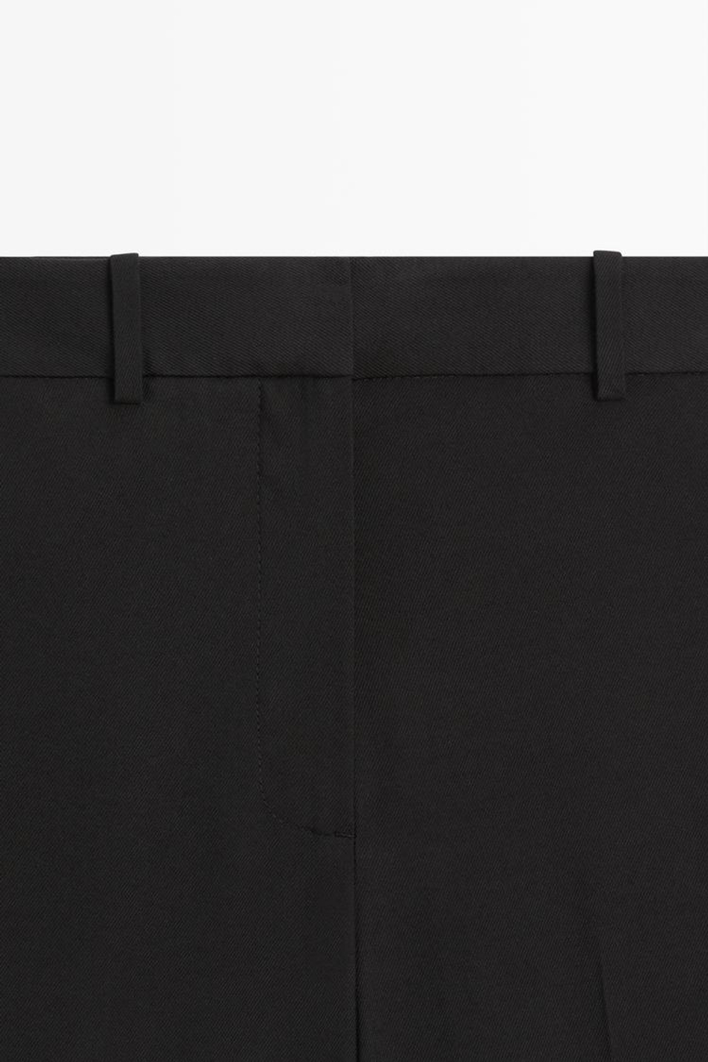 Massimo Dutti Свободные брюки прямого кроя, черный