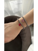 Браслет из гематита с подвеской
