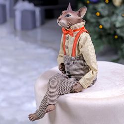 Кукла коллекционная Кот Бруно