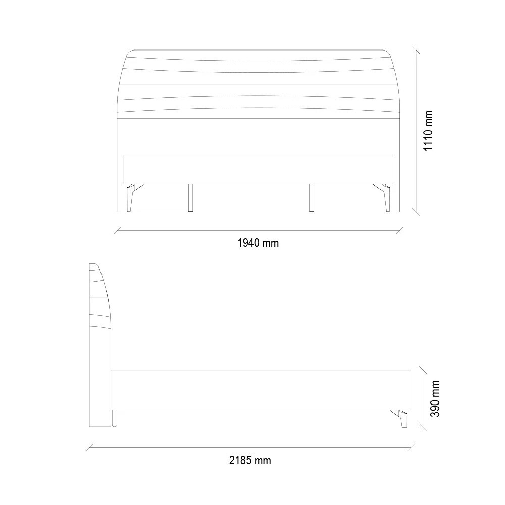 Основание с ящик 180x200 ENZA HOME CORDELL EH57725