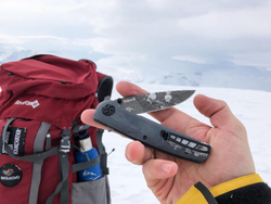 Складной нож Biker X AUS-8 Gray Titanium