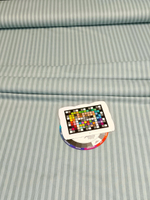 1м. Перкаль в полоску мятная, хлопок 100%, ширина 220 см ткань для постельного белья 220 100 см