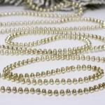 Бусы на ёлку 2,0 м «Жемчуг» 0,68 см, Шампань