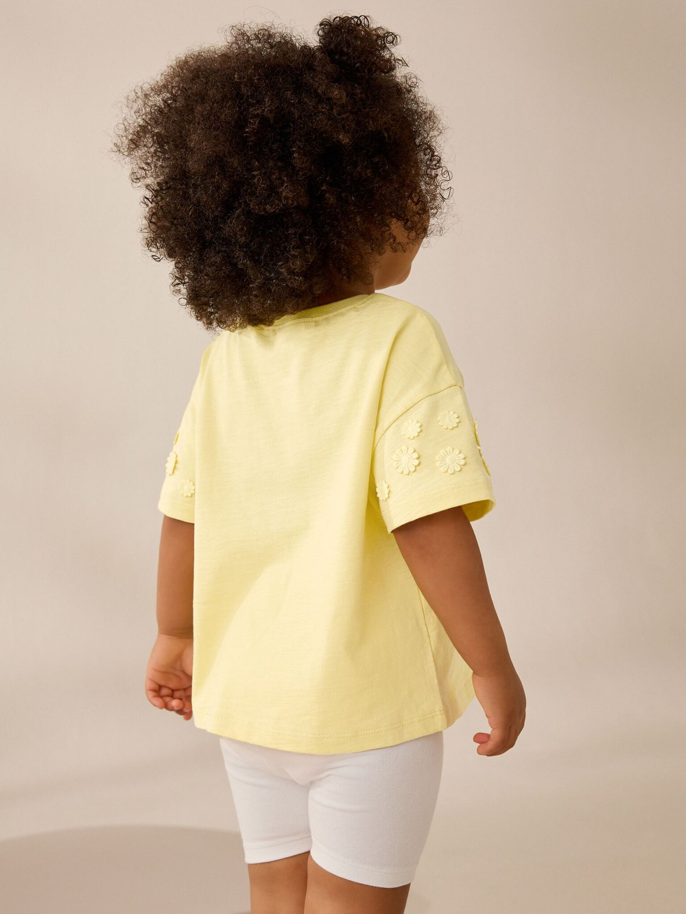 Футболка с вышивкой для девочки Next AD8-257, Светло-желтый
