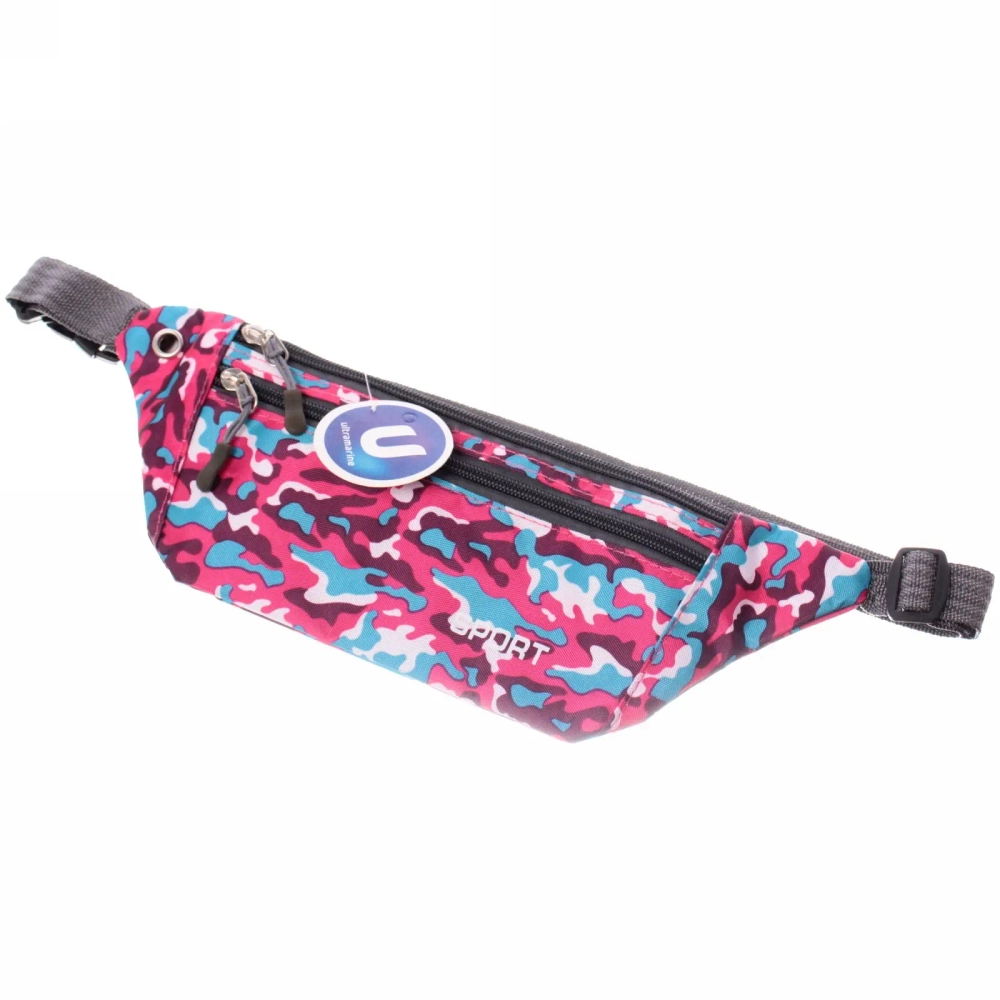 Сумка на пояс для документов и телефона «Ultramarine - Street sports», яркое хаки, микс 4 цвета, 34*11,5*19,5см