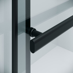 Душевая перегородка Niagara Nova NG-671-10BLACK (100х200) черный матовый,раздвижная,стекло прозрачное,1 место