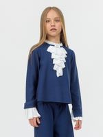 Джемпер для девочки в школу AT1007 сапфировый