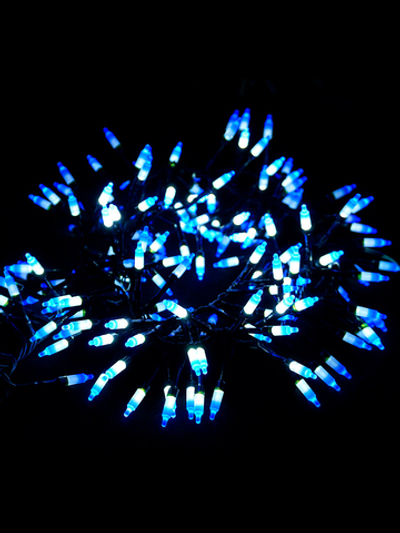 Гирлянда светодиодная с гол. наконеч."ФЕЙЕРВЕРК", 5 мм., 500 LED, хол. бел., 5м, 8 реж. MAG-G083-500