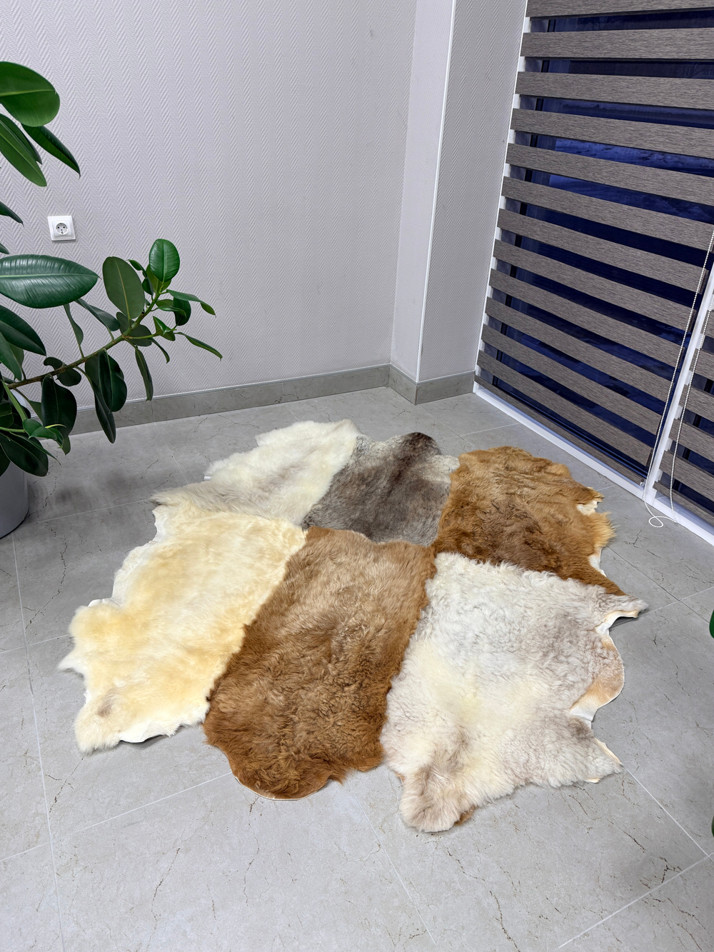 Ковер шкура натуральная овчина Меховой