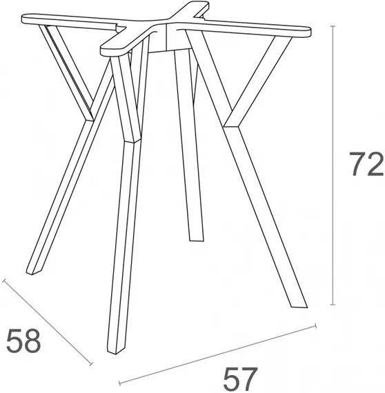 Подстолье Max Legs Small черное