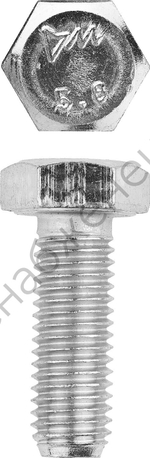 ЗУБР ГОСТ 7798-70 кл. пр. 5.8, M12 x 30 мм, болт оцинкованный, 5 кг (303080-12-030)