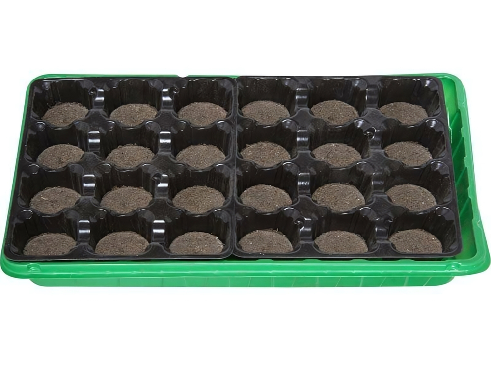 Набор для рассады с торфяными таблетками 41мм (24 таблетки+кассета+лоток)