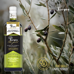 Оливковое масло нефильтрованное Karpea the Gold Unfiltered Extra Virgin 1 л, Греция