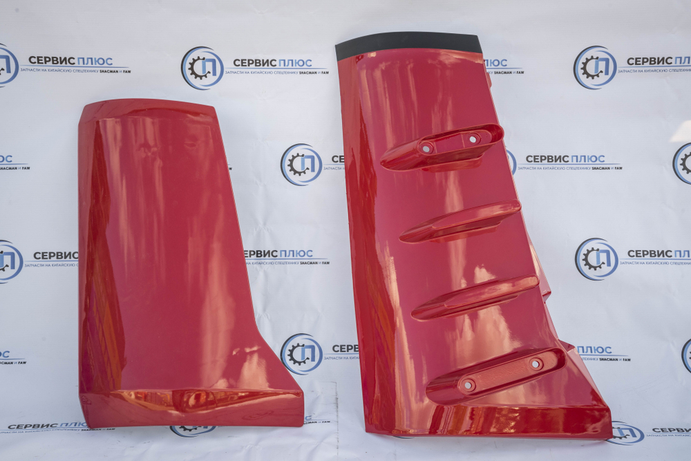 Обтекатель угловой кабины внутрен/наружний прав. SHACMAN X3000 (красный) DZ14251110064/0263