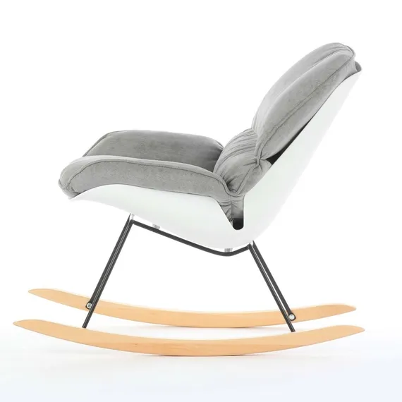 Кресло-качалка Bay, серая ткань